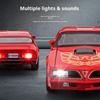 1/32 Pontiac Firebird Simulated Sound and Light Alloy Die-cast Car Model Supercar Car Model Children's Toy Car Ornaments