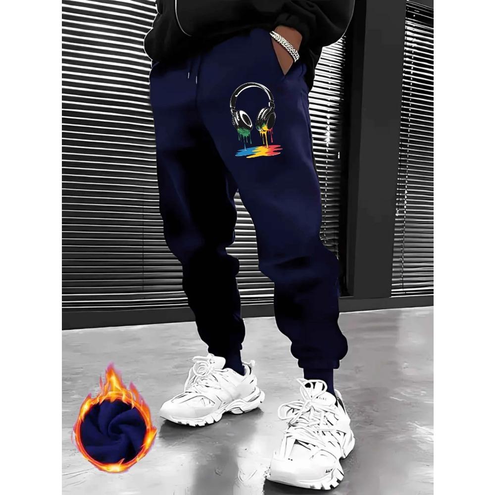 Men Casual Sports Pants Gym Sport Trousers Sweatpants Running Workout Jogging Printed Long Pants