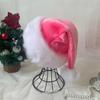 Christmas Hat Pink Plush New Year Party Supplies
