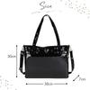 Harugio Ita Tote A4 Large Tote Black and Heart Ita Sheet Bag, Bag, Size, Bag, White, Cute, Stylish, Gothic, Design, Bag, Bag, Merchandise, Event,