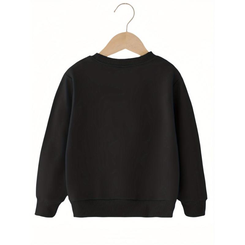 European Sizes Girls' Round Neck Fashion Sweatshirt.