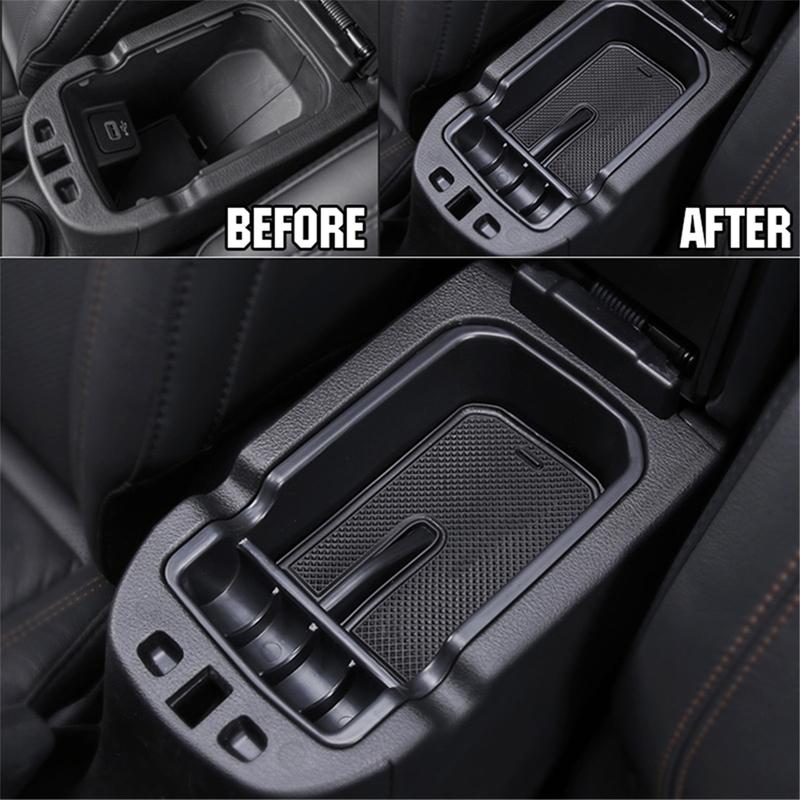Center Console Armrest Box Organizer Gear Shift Side Storage Tray for Jeep Compass 2017- Interior Storage Accessories ABS