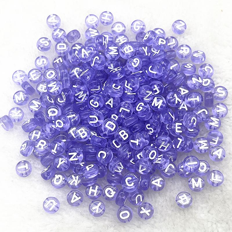 100pcs 7x4mm 6x6mm Russian Korean English Alphabet Letter Beads Charms Beads for Making Jewelry Diy Handmade Bracelets Necklace