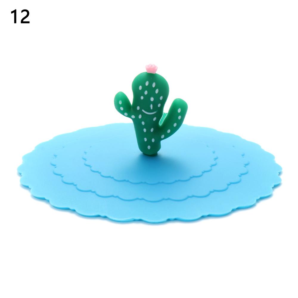 Silicone Cup Lid Dustproof Tea Coffee Cup Lid, Home Cartoon Cup Lid Decoration, Cute and Reusable Glass Cup Lid