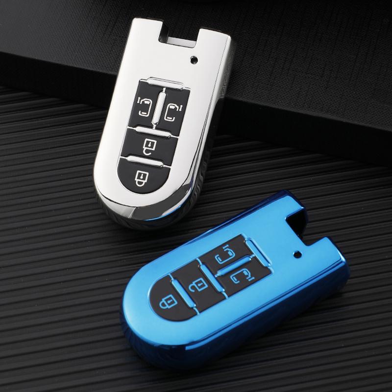 Weiche TPU Auto Fernbedienung Schlüsselhülle Abdeckung Schale Fob Für TOYOTA ROOMY TANK für DAIHATSU LA600S LA610S LA150S MOVE 2015 - 2019 Schutz