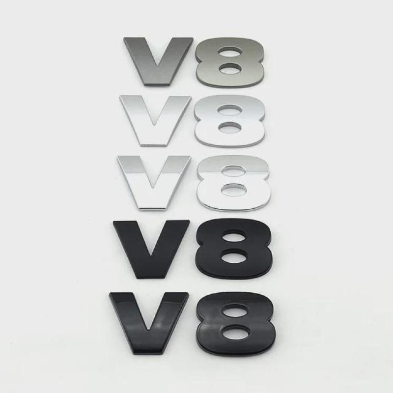 

ABS HSE V6 V8 Логотип Буквы Багажник Эмблема Наклейка на Автомобиль Авто Наклейки на Заднюю Дверь для Lan-dRover R-angeRover Di-scovery Defen-der Velar LR4 LR2 LR3 SV V6 чёрный