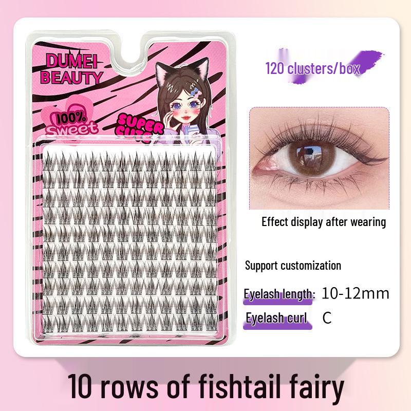 10-Row Autumn Leaf & Sunflower Faux Eyelashes - Flat, Glue-Free