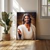 Jesus reicht uns die Hand Christlicher Leinwanddruck Leinwandbild Kreative Poster Drucke Wohnzimmer Büro Heimdekoration