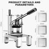 French Fry Cutter & Potato Dicer, 2/3 Blades Heavy-Duty Stainless Steel Potato Cutter, Commercial Vegetable Chopper for Home Kitchen Restaurant