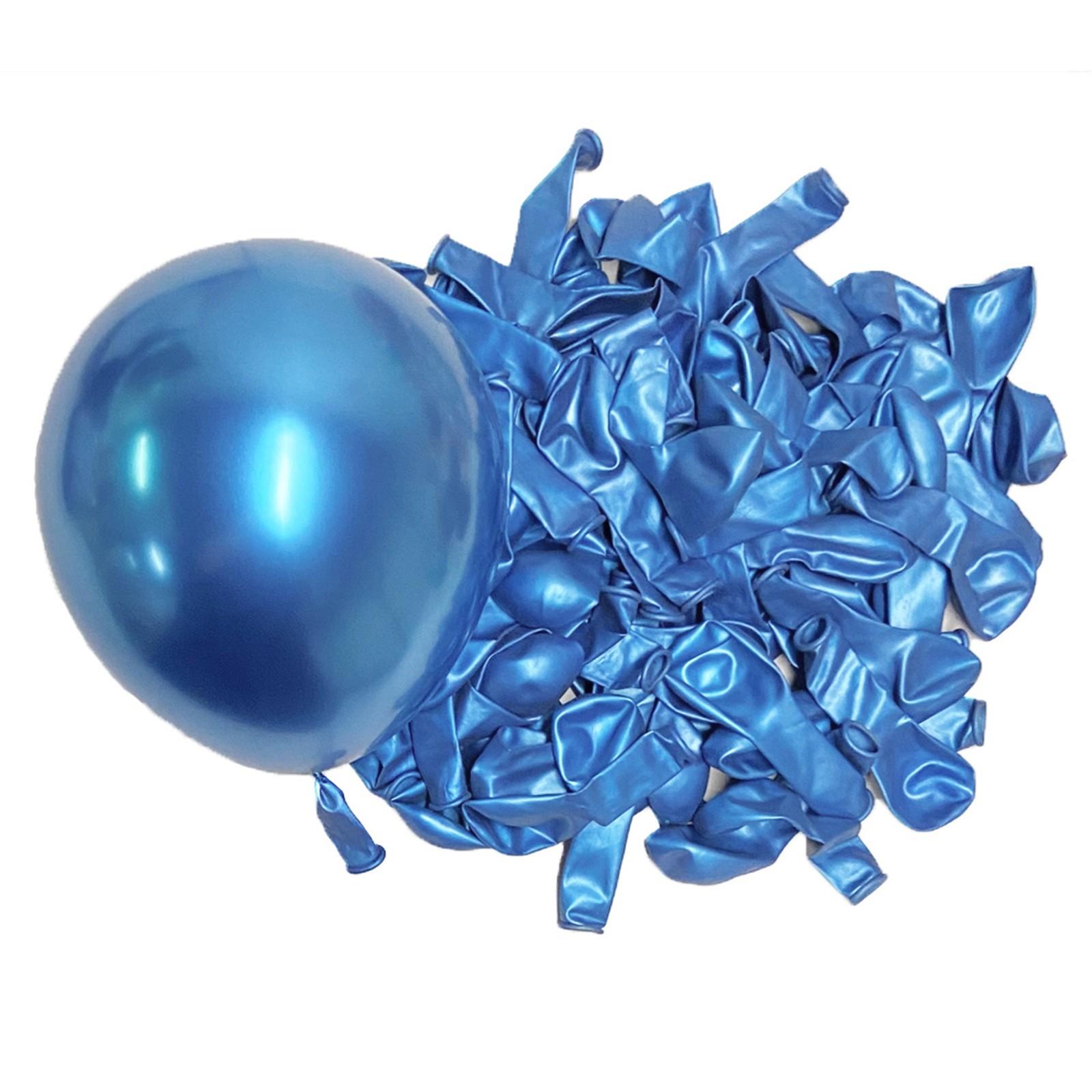 

50 шт. металлических шаров розового золота, хромированные золотые латексные шары для дня рождения, свадьбы, рождества, декора One Size синий