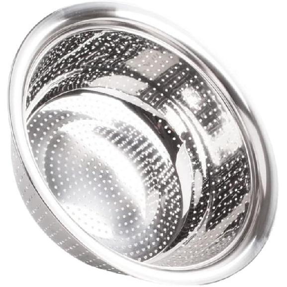 Hemoton Stainless Steel Rice Washing Bowl Kitchen Strainer Colander Bowl Fruit Vegetable Washing Basket for Rice Food Pasta Colander Drain Basket