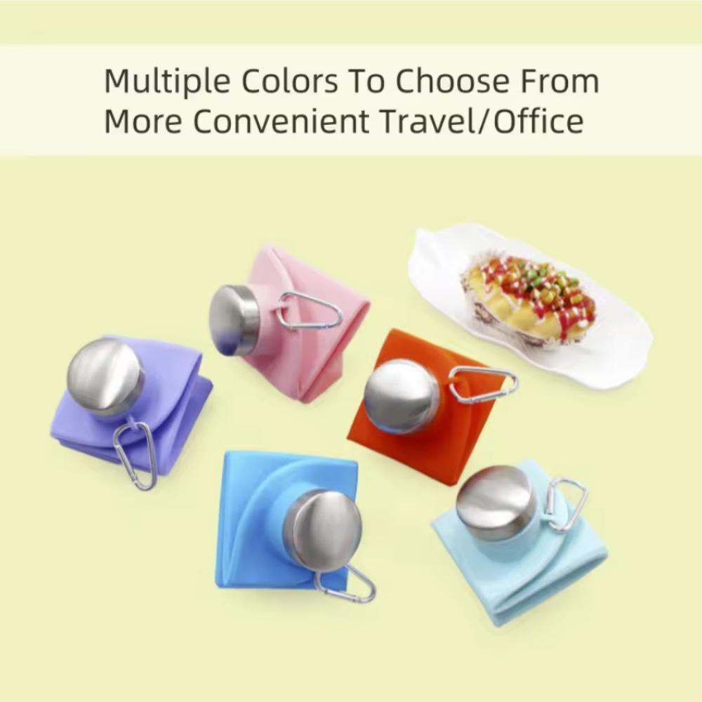 700ML Collapsible Water Bottle Leakproof Valve Reusable Silicone Foldable Travel Water Bottle for Gym Camping Hiking Travel