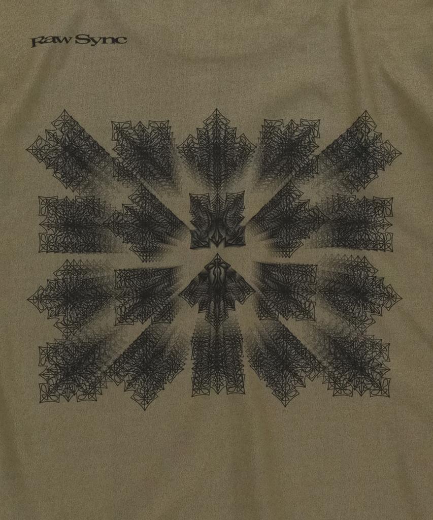 SLOWACID Grid Pattern Long Sleeve [Khaki]