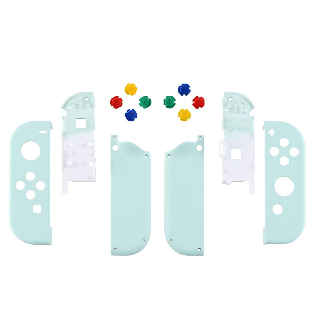 eXtremeRate Switch Replacement Shell Compatible with Handheld Controller Housing Case Compatible with Switch and Switch Comes with 8 Colorful DIY