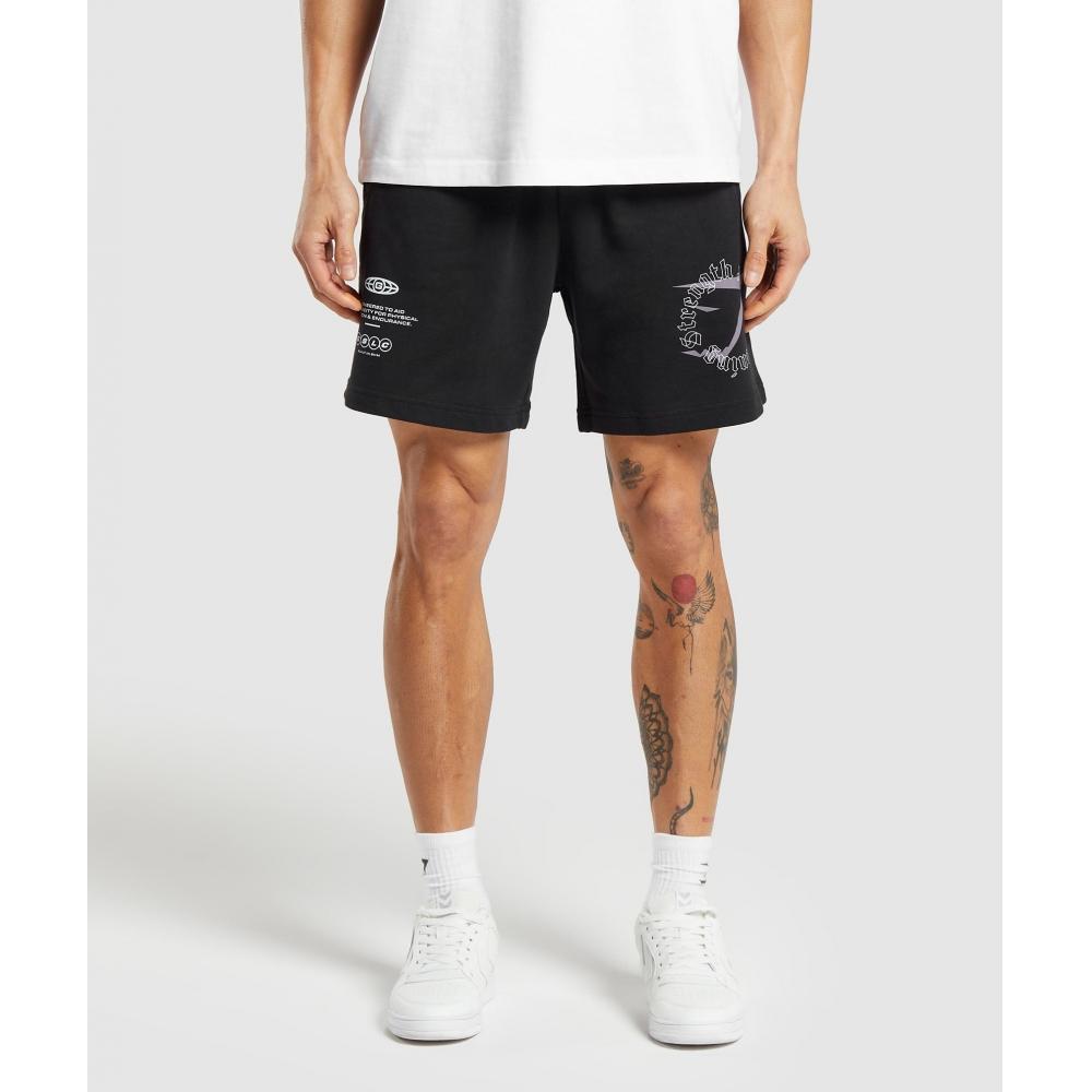 

Шорты GYMSHARK Strength and Conditioning 7, черные A6A4I BB2J XS