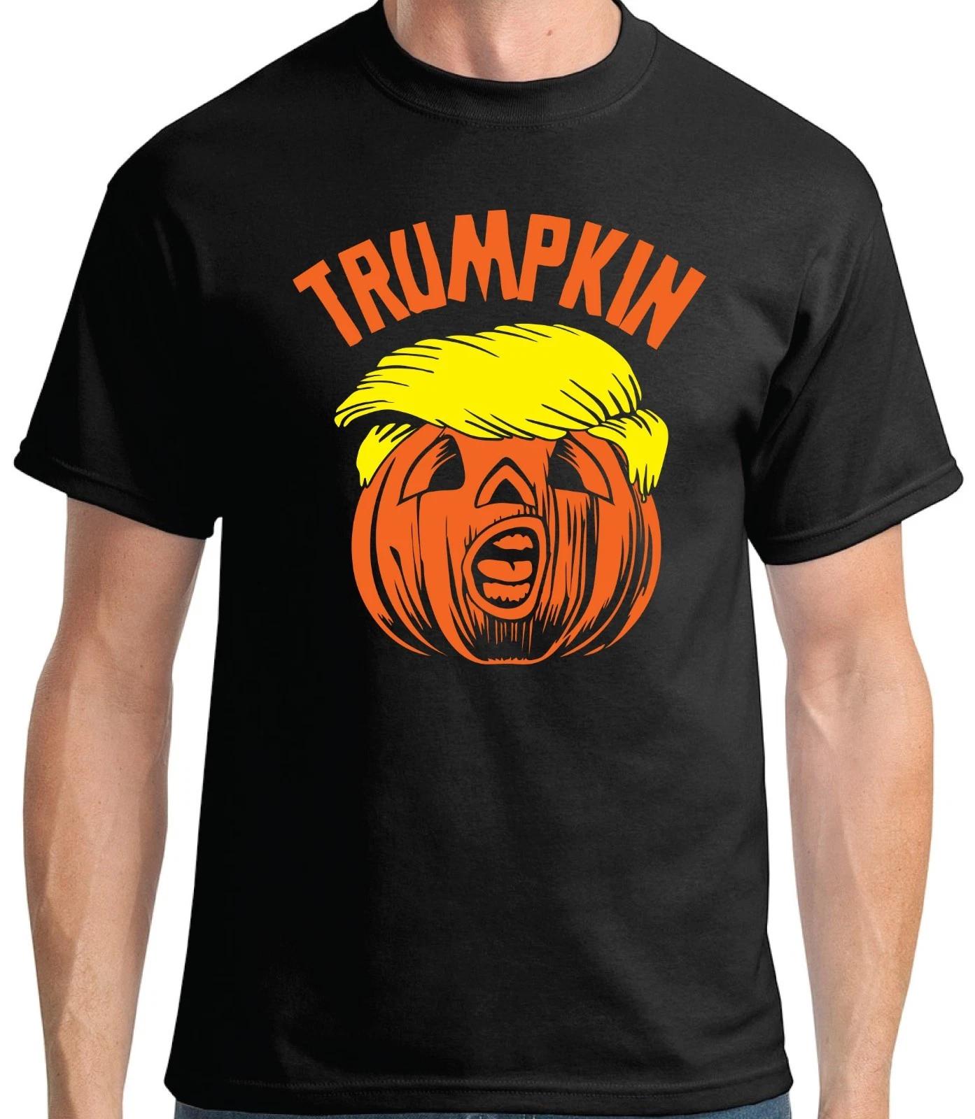 Trumpkin T-Shirt (B) - Halloween Funny Donald Trump Pumpkin Tee USA MAGA 2XL