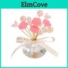 Crystal Rose Car Decor With Flower Stand For Luxury Vehicle Interior Enhancement