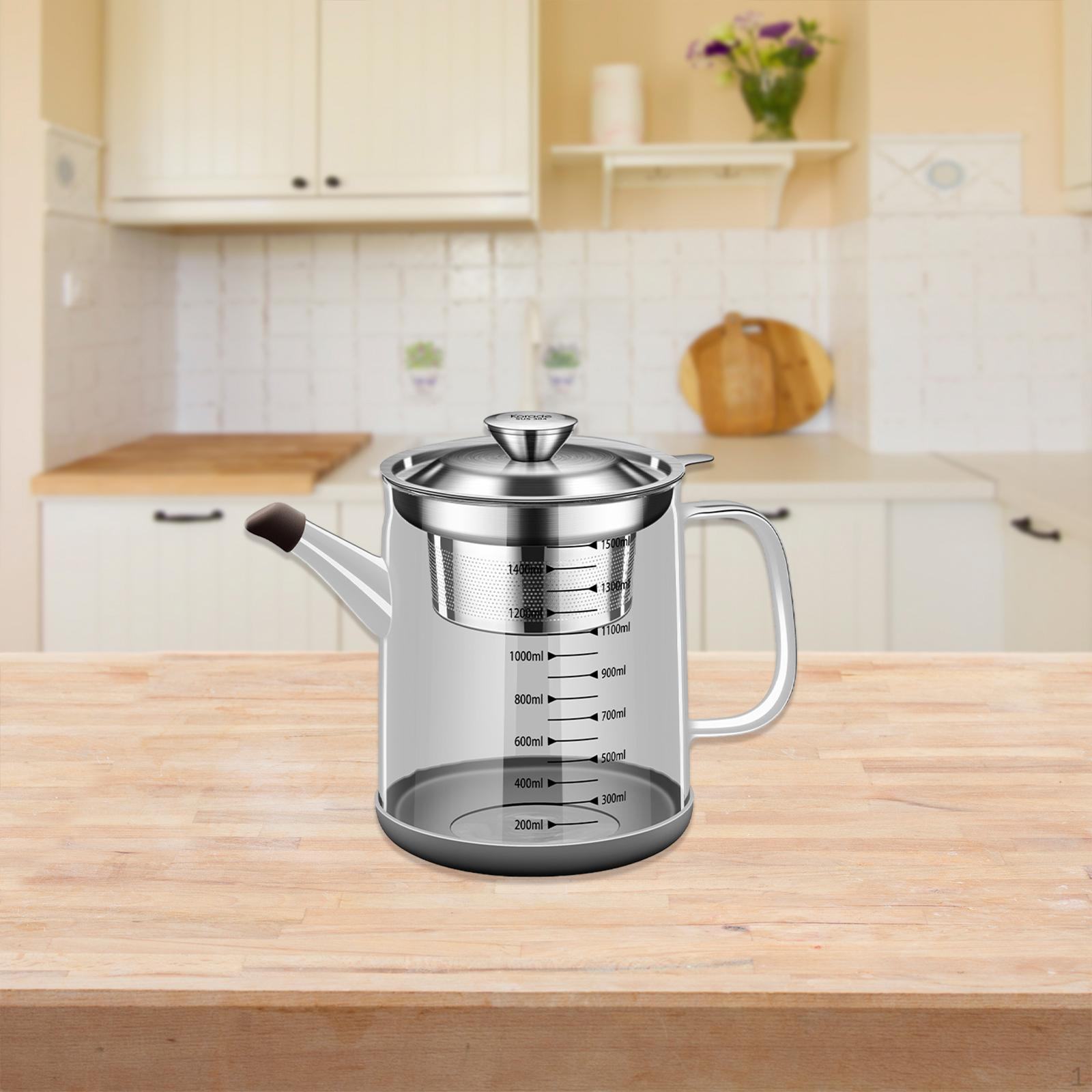 

Скляний чайний глечик для напоїв 1.5L