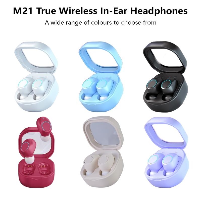 Headphone Bluetooth-compatible Wireless Earbuds Noise Cancelling Microphone Bass Stereo Earbuds Earphones for Phone