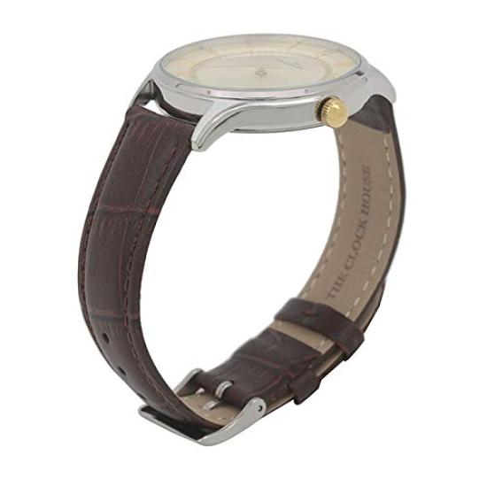 [The Clock House] Business Formal Analoge Wasserdichte Armbanduhr Modische Herrenuhr MBF5001-CH1B Gold