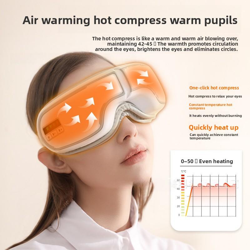 Smart Hot Compress Eye Massager Vibration Eye Protection Instrument Massager Bluetooth Music Eye Massager