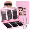 Natural 600 Cluster DIY False Eyelashes - Dense 30100D, Curved, Self-Adhesive, Segmented, Individual Lashes