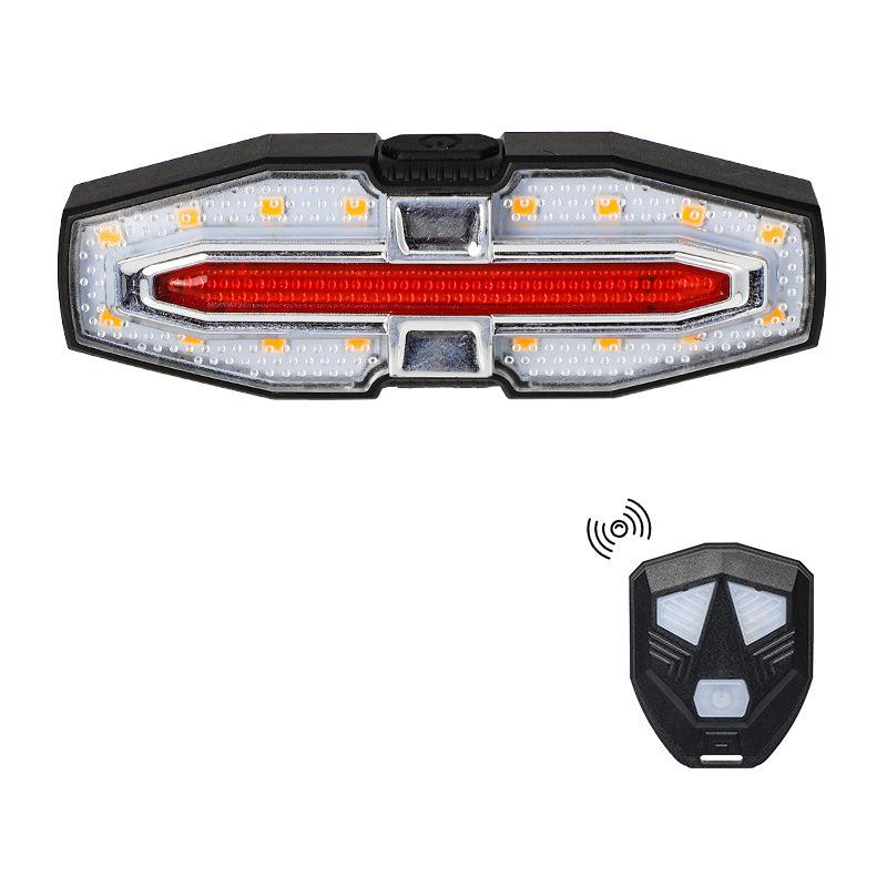 Turn Signal Bike Tail Lights Wireless Remote Control Bicycle Taillight Direction Indicator Rechargeable Road Cycling Rear Lamp