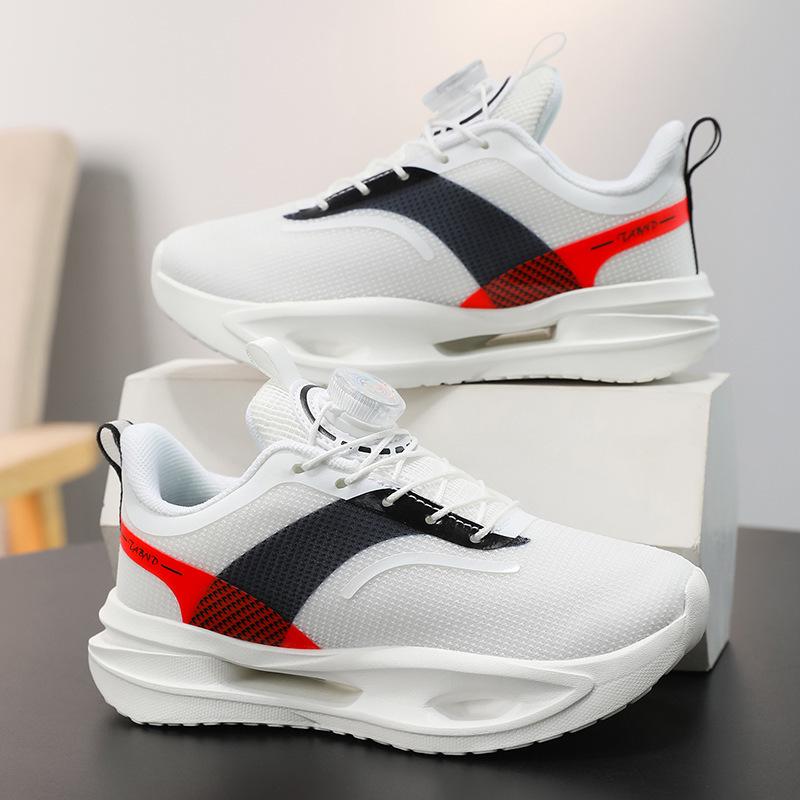 

Children s Breathable Mesh Running Shoes with Soft Sole and Rotating Buckle - Ultra-light, Comfortable, Casual Sports Shoes for Boys and Girls Size 39