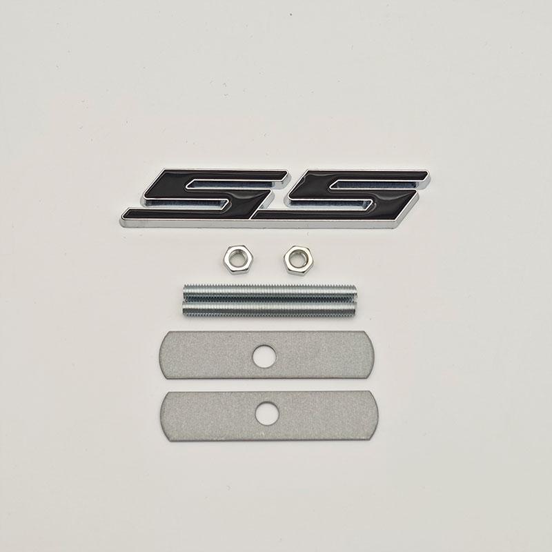 3D Metal Car Rear Trunk Logo Badge Sticker Front Grille Emblem For Chevrolet SS Sport Camaro Cavalier Onix Cruze Aveo Silverado