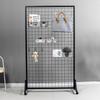 Iron Mesh Grid Display & Storage Rack for Artwork and Mobile Accessories