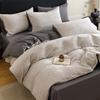 A-Class Cotton 3-Layer Gauze Bedding Set: Duvet Cover, Bed Sheet, Pillowcase - 4-Piece High-End Set