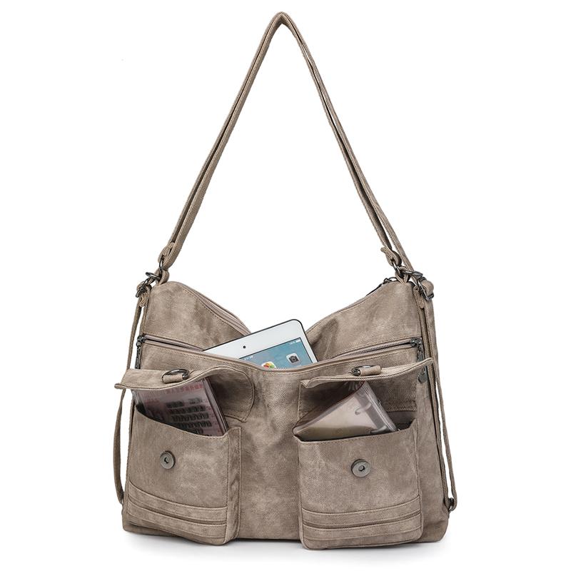 Women's Bag Large Capacity Shoulder Bag Soft Leather Tote Bag Commuter Shoulder Crossbody Bag