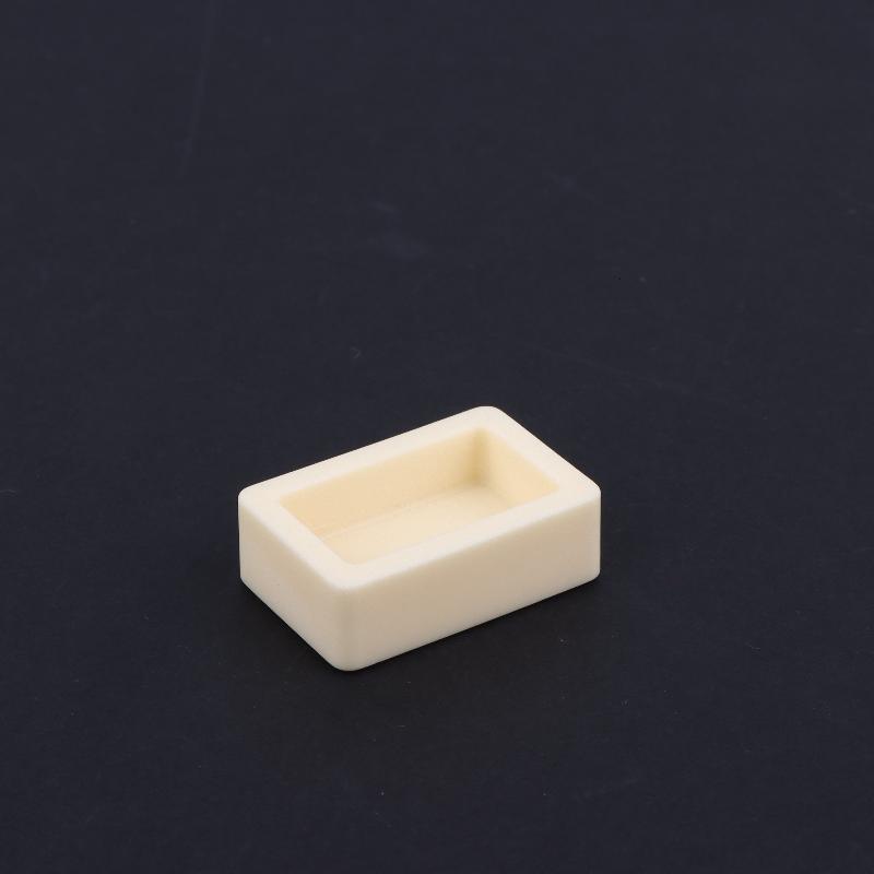 1Pcs High Purity High Temperature Resistant Multiple Sizes Ceramic Crucible 99% Alumina Square Crucible For Laboratory
