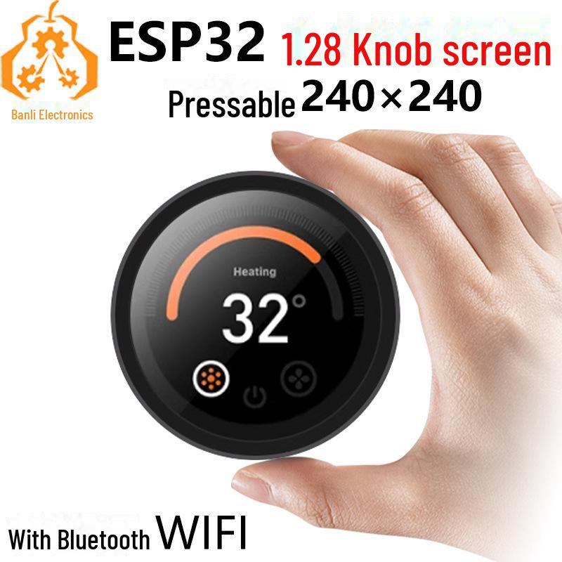 

ESP32 C3 Development Board with 1.28 Round Knob Display, Bluetooth & WiFi, 240x240 Pressable Screen
