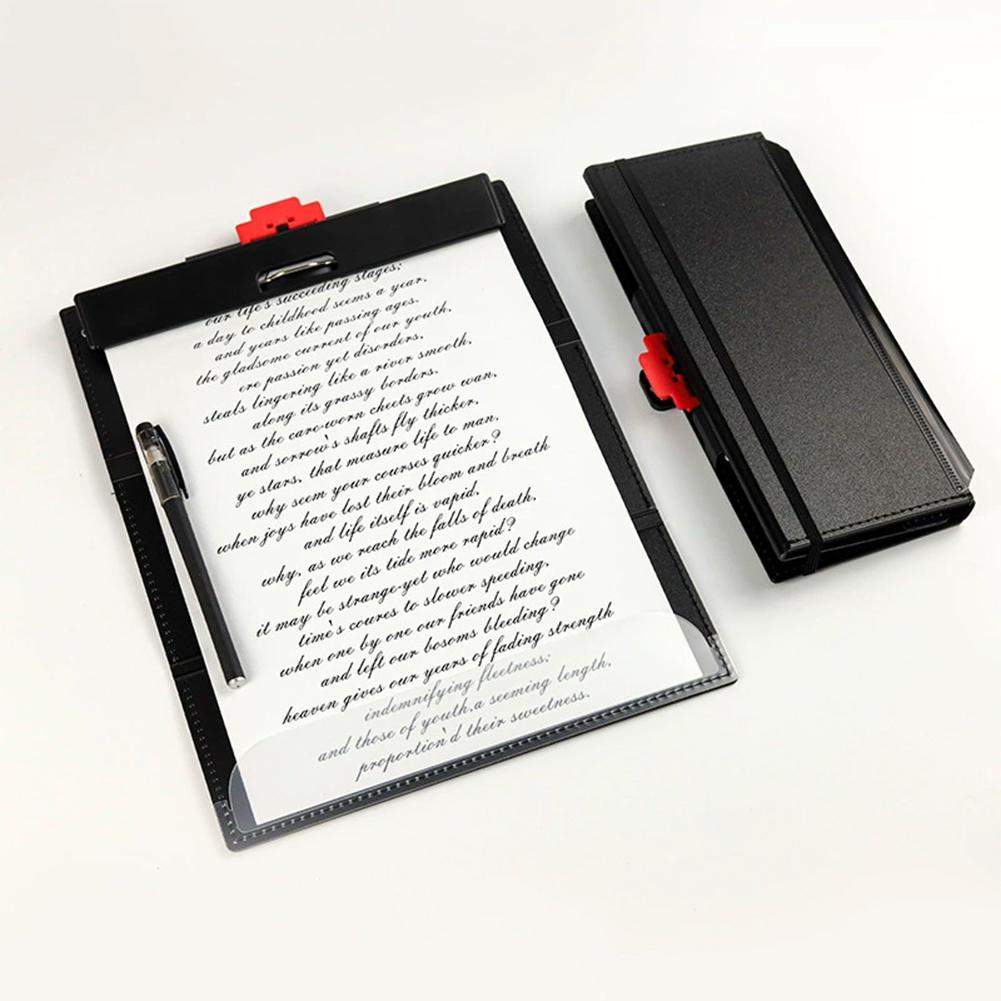 Nursing Clipboard Foldable Handheld Folders Portable Writing Board 3 Layers Secure Paper Grip for Ducuments for Doctors Students