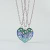 Magnetic Snowflake Heart Necklace: Three-Person Bestie Jewelry - Perfect Holiday Gift