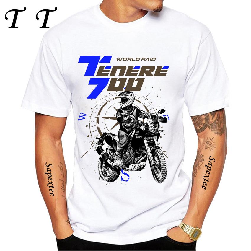 ZheXiong TEE T&eacute;n&eacute;r&eacute; 700 T7 T-shirt Super Tenere 1200 XT Rij-T-shirts Heren Korte Mouw Avontuur Motorrijder T-shirt Jongen Casual T-shirts L