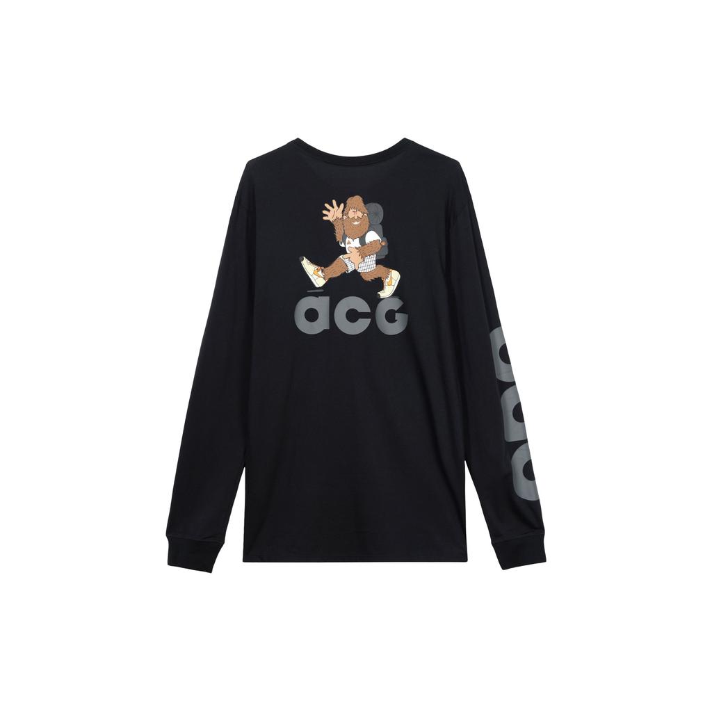 Nike ACG Cartoon Characters Alphabet Print Crew Neck Long Sleeve T-Shirt Men Tops AQ3953-013