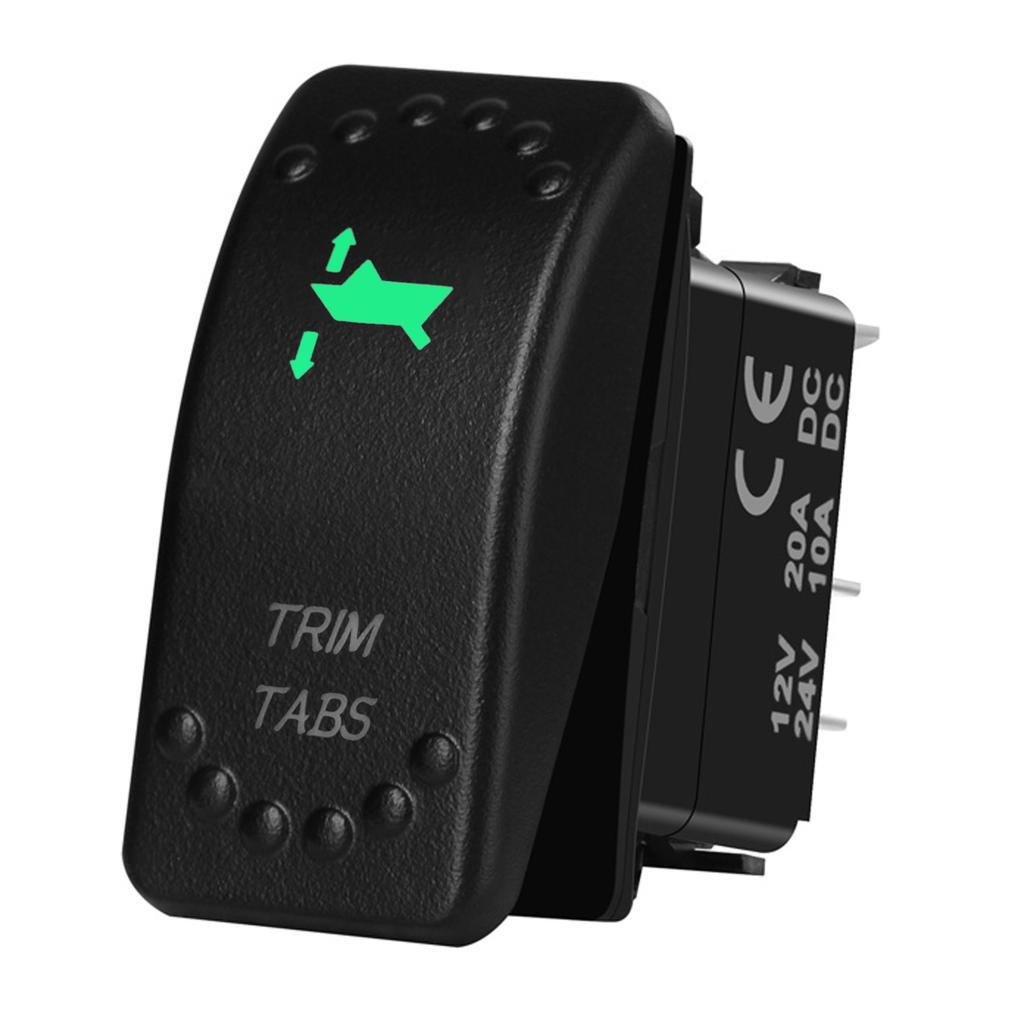 12V 20A Boat Car Rocker Switch ON OFF / ON OFF ON Toggle Switch Green Led Bar Anchor Flood Light for ARB CARLING NARVA 4x4 Truck Switches4