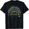 School Nurse Rainbow with Little Hands - School Nurse T-Shirt