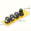 4pcs/set Eye Loupe Magnifiers 5x/10x/15x/20x Watch Repair Tool Kit Jewelry Loupe Magnifier Magnifying Glass Watchmaker Tools