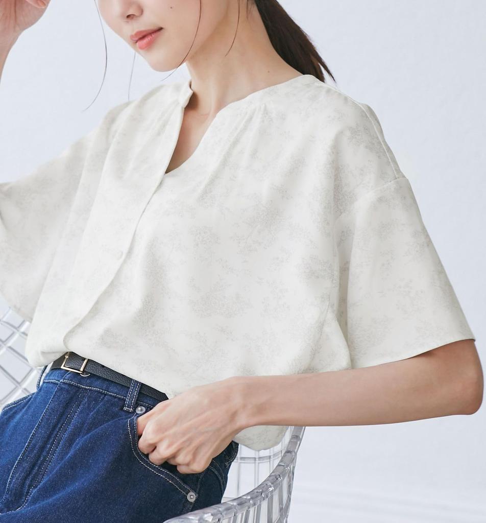 ROPE PICNIC French Skipper Blouse Natural Women's GDH15250, (17)