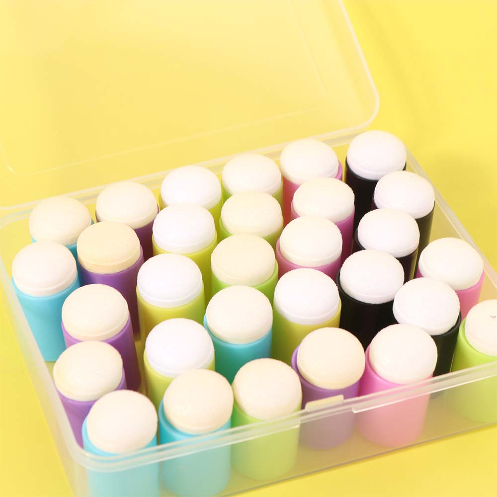 30pcs Inking Staining Dauber Sponge DIY Painting Finger Cot Finger Painting Sponge  Hand Account