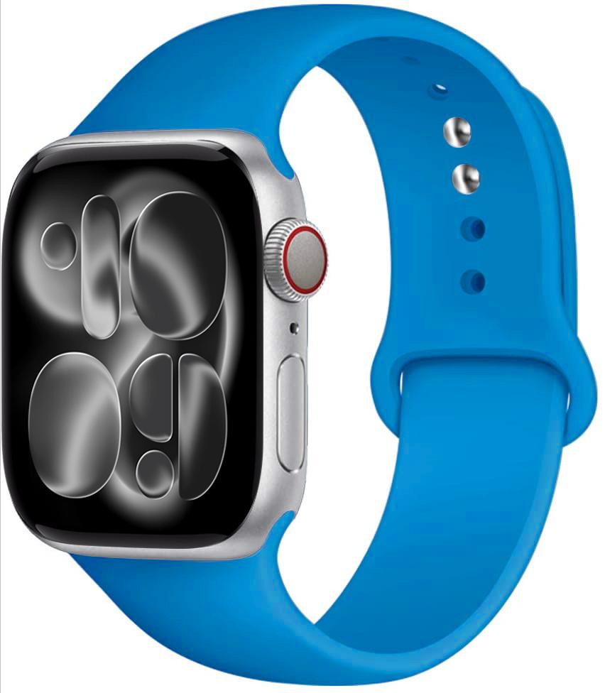 Silicone strap For Apple Watch 11 band 44mm 40mm 49mm 45mm 41mm 38 46mm 42mm correa bracelet iWatch series 9 8 7 6 SE ultra 2 3