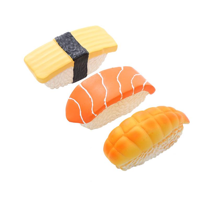 Salmon Sushi-Shaped Squeaky Latex Dog Chew Toy