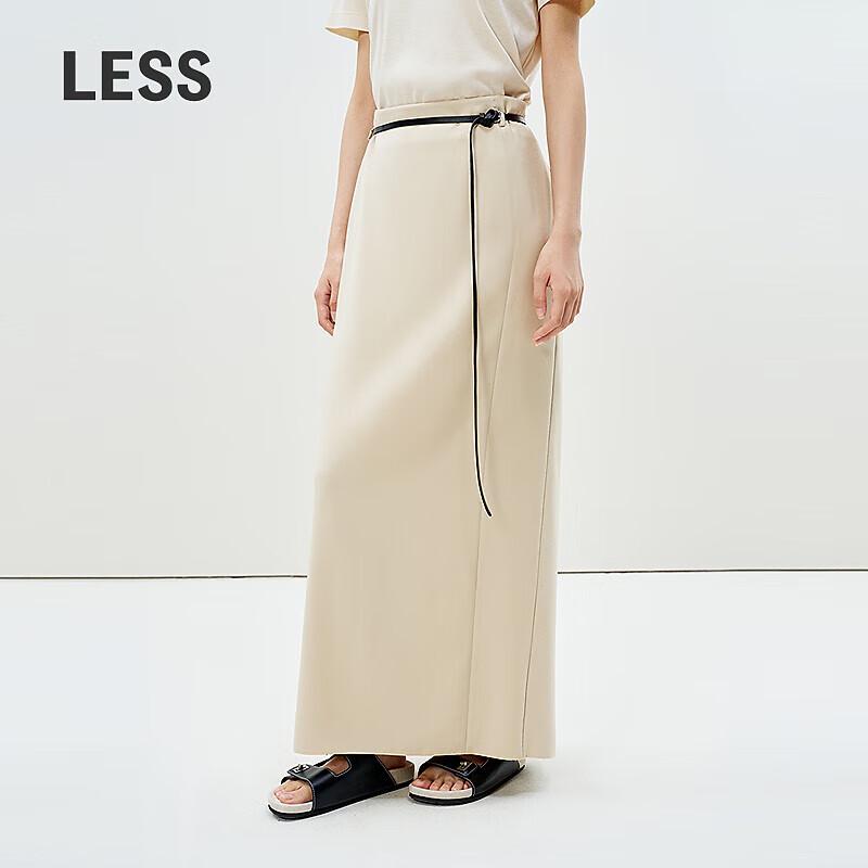 LESS 2025 Spring Casual Straight Long Skirt S