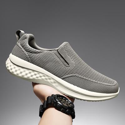 Casual Schoenen Heren Lage Instappers Loafers Comfortabele Ademende Gebreide Wandelschoenen Casual Sneakers voor Heren Nieuw Ontwerp