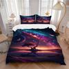 3pcs Fantasy Galaxy Tree Bedding Set - Includes One Quilt Cover and Two Pillowcases (No Core) - Home Decor, Festival Gift, Polyester Fabric,