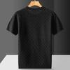 Casual Trendy Brand Round Neck Warm European Station Versatile Light Luxury Classic Anti-pilling Knitted Short Sleeves