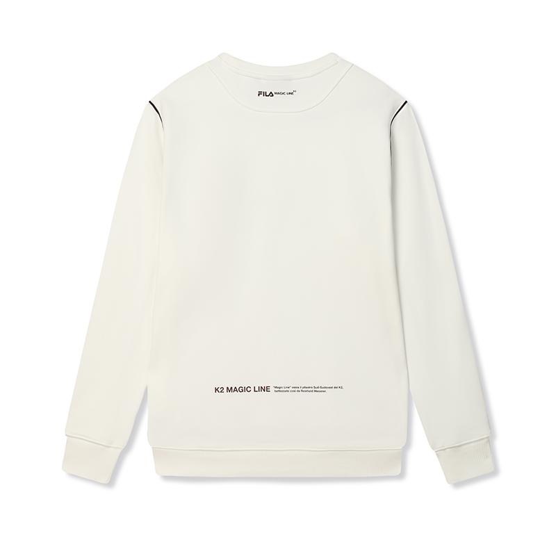 

New FILA ORIGINALE Sweatshirt Men s Cool Stone White F11M449211FWT 175/96A/L